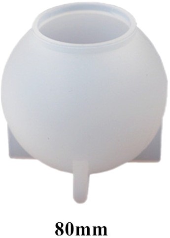 Siliconenmal Bol Bal Rond 80 mm / per stuk voor Epoxy Resin, Zeep, Kaarsen excl decoraties