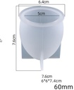 Siliconenmal Eivorm M 60mm / per stuk voor Epoxy Resin, Zeep, Kaarsen excl decoraties