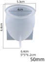 Siliconenmal Eivorm S 50mm / per stuk voor Epoxy Resin, Zeep, Kaarsen excl decoraties