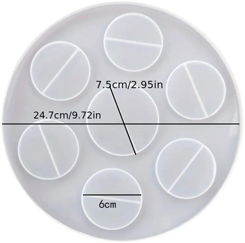 Siliconenmal voor drank glazen en fles voor Epoxy Resin let op de maat