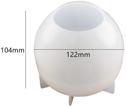 Siliconenmal Waxinehouder L 104*122  mm / per stuk voor Epoxy Resin, Zeep, Kaarsen excl decoraties