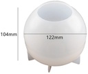 Siliconenmal Waxinehouder L 104*122  mm / per stuk voor Epoxy Resin, Zeep, Kaarsen excl decoraties