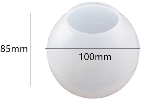 Siliconenmal Waxinehouder M 85*100  mm / per stuk voor Epoxy Resin, Zeep, Kaarsen excl decoraties