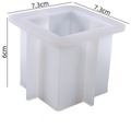 Siliconenmal Waxinehouder Vierkant 60*73 mm / per stuk voor Epoxy Resin, Zeep, Kaarsen excl decoraties