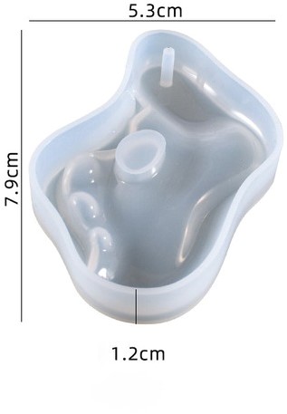 Siliconenmalletje Druppel voor sieraden of sleutelhanger/stuk voor Epoxy Resin