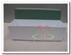 SMALL BASIN 20*10 cm Wit of Groen  - 388 groen 
