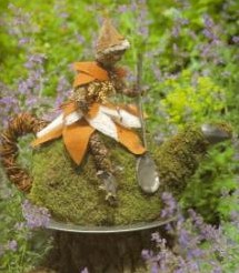 Sprookjesfiguren met natuurlijke materialen boek groendecoratie