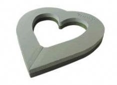 Steekschuim Hart oase voor verse bloemen 50 cm open, met gietrand