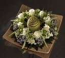 Steekschuim krans 25 cm oase voor verse bloemen Tijdelijk artikel Per stuk
