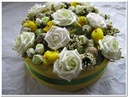 Steekschuim taart oase voor verse bloemen 22 x 7 cm