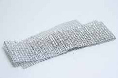 Strass diamantjes band 1meter Zilver 