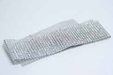 Strass diamantjes band 1meter Zilver 