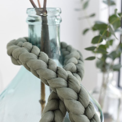 Strickschlauch Knitted tube Jade 130 voor dik knoop en vlechtwerk