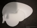 Styropor Ei Platrond 28 cm Styropor Paasei