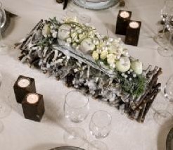 Tabledeco Tafeldeco oase voor verse bloemen 25 cm Wit