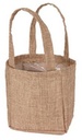 Tasje Jute Tas Natural non-woven 12,5x11,5xH14,5cm /st 