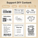 Thermische labels, WIT Vierkant 30*30mm Stickers voor diverse printers/ rol 230 labels M110/M110S/M120/M200/M220/M221