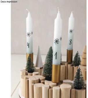 Transferfolie Winter Christmas voor kaarsen set van 2 vellen excl decoraties