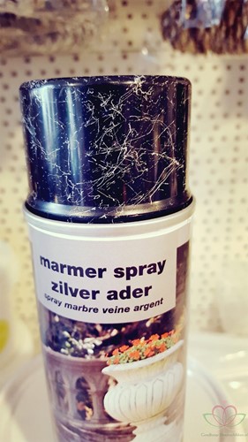 Verfspray MARMER LOOK 200 ML ZILVER ADER 