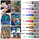 VILTSTIFT Metalic marker Wit 3MM  per stuk watervast
