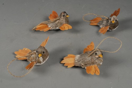 Vogeltje van berken 10x9x5cm / st 