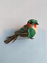 Vogeltjes Groentinten op draad / st voor bloemschikken en decoratie