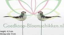 Vogeltjes naturel lowbudget 12 stuks voor bloemschikken en decoratie