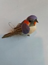 Vogeltjes Paarstinten op draad / st voor bloemschikken en decoratie