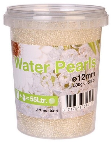 Waterparels Gelparel transparant 12 mm ca. 500gram grootverpakking