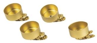Waxinehouder met clip voor in kerstboom of frames Goud/pak 4 Theelichthouder Waxinelichthouder