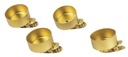 Waxinehouder met clip voor in kerstboom of frames Goud/pak 4 Theelichthouder Waxinelichthouder
