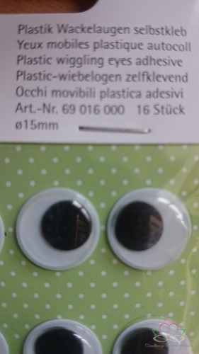 Wiebelogen zelfklevend 15mm › 16stuks 