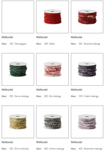 Wolkoord wolkordel dik 10 mm 10 meter - 121 lila melange 