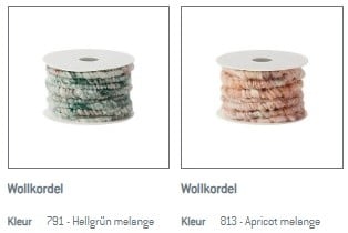 Wolkoord wolkordel dik 10 mm 10 meter - 771 flamingo 