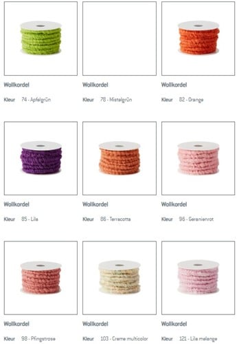 Wolkoord wolkordel dik 10 mm 10 meter - 813 apricot 