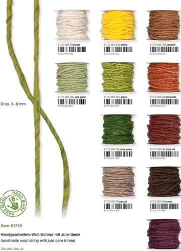 Wolkoord wolslinger 10 meter per rol - natural 79 Let op kleur 
