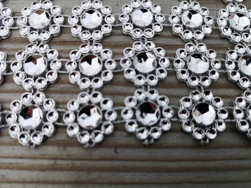 Zeeuwse knop 15mm Matjes 1 yard Zilver 