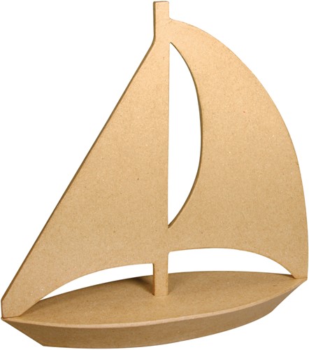 Zeilboot 3D Papiermach‚ 24x8x24cm zelf maken