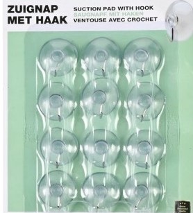 Zuignappen voor raam of autodecoraties 30mm Set van 12st Zuignap voor  en lichte materialen