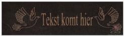 Zwart 45 mm goudopdruk ca. 50 cm Bedrukt lint 