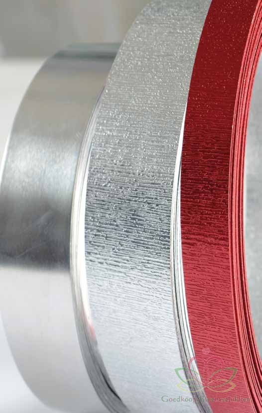 Aluminium Breed Plat Aluminiumdraad Embossed 30MM - applegroen 