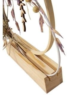 Houten standaard voor ringen. Geschikt voor Bamboe en Metalen ringen 1 of 2 ringen tegelijk
