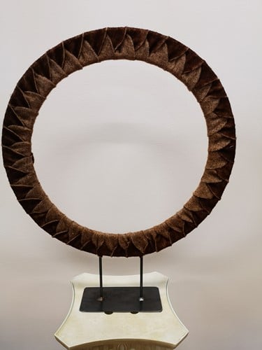Wolband HEAVY WOLVLIES Wolvilt 150MM X 5MTR.  Meerkleurig Choco/creme 
