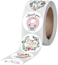 Sluitstickers 500 Labels Dieren, beloning 2,5 cm rond Etiket Sluitsticker
