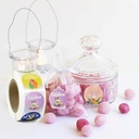Sluitstickers 500 Labels Easter, Pasen,Voorjaar 2,5 cm rond Z01 Etiket Sluitsticker