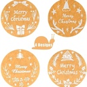 Sluitstickers 500 Labels Kerstetiketten Kraft Merry Christmas Kerst sluitsticker
