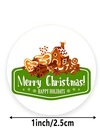 Sluitstickers 500 Labels Kerstetiketten Merry Christmas Happy Holiday HT15079 Kerst sluitsticker