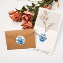 Sluitstickers 500 Labels Rol Happy Birthday Blauw Roze tinten rol etiketten met verschillende soorten