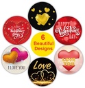 Sluitstickers 500 Labels Rol Love & Valentine Etiket Sluitsticker
