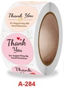 Sluitstickers 500 Labels Rol Thank you for supporting my small business Etiket Sluitsticker